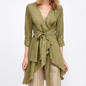 Zara Wrap High Low Jacket/Cardigan